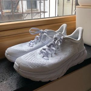 DO NOT BUY — White Hoka One One Outdoor Voices Clifton sneakers 👟☁️
